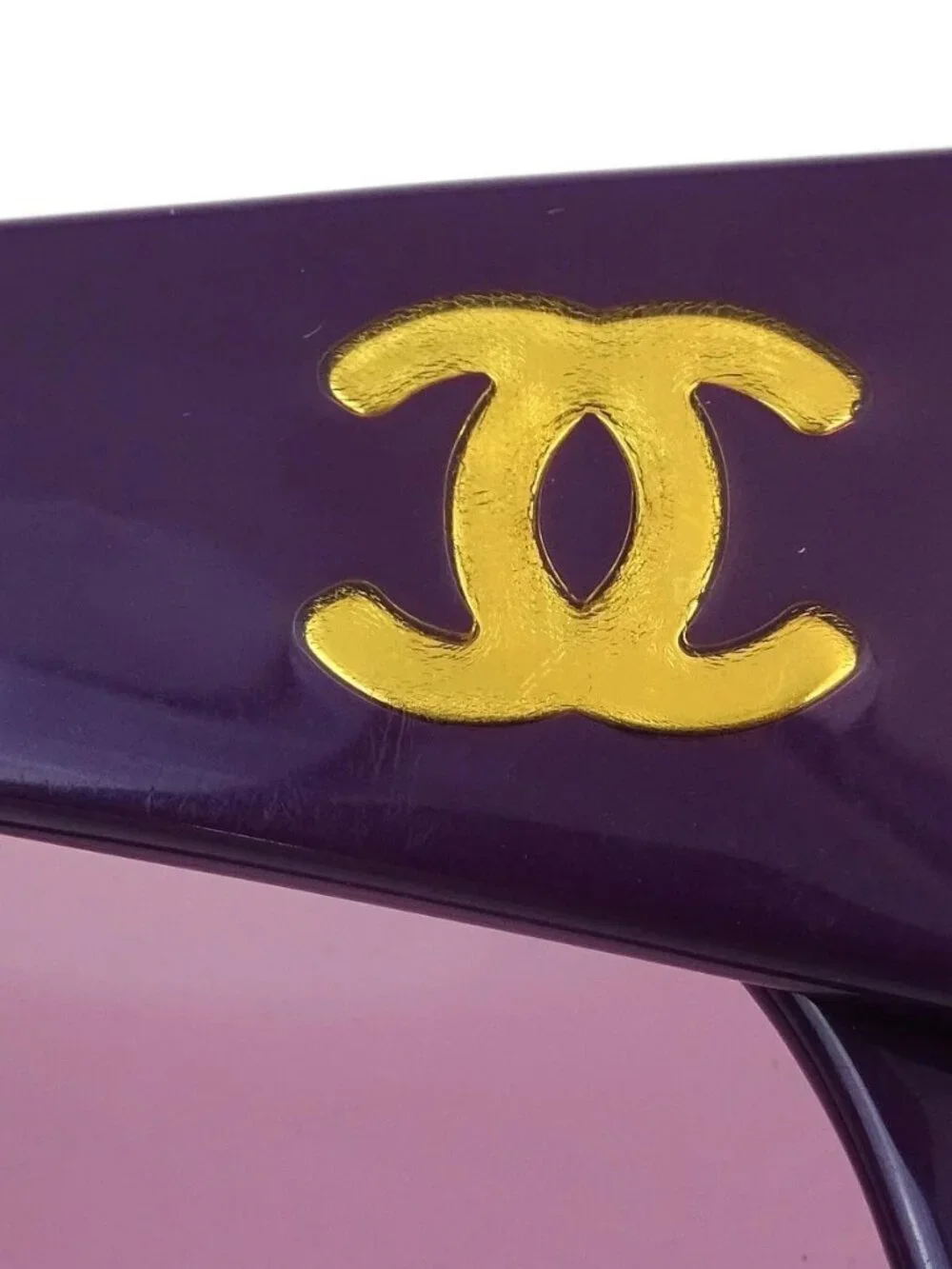 Chanel Sunglasses Eyewear Purple Small Good 05979 93230 162086